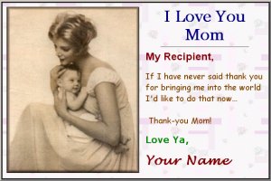 Free Card Pattern - picture, fonts, colors, backgrounds, messages, music, mom, girlfriend, mother, wife, TLC, special day